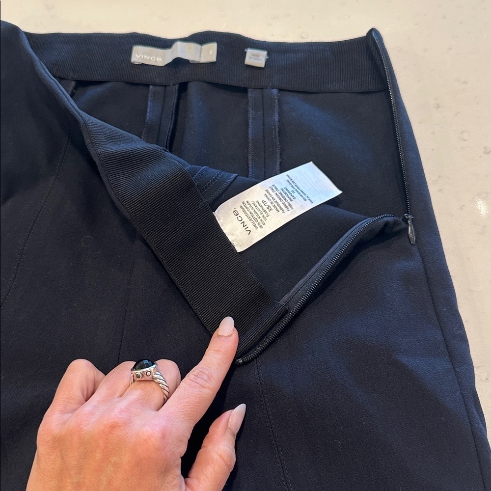 VINCE Bobbi High Rise Stitch Seam Ponte Pant Size XS NWOT - Picture 6 of 11